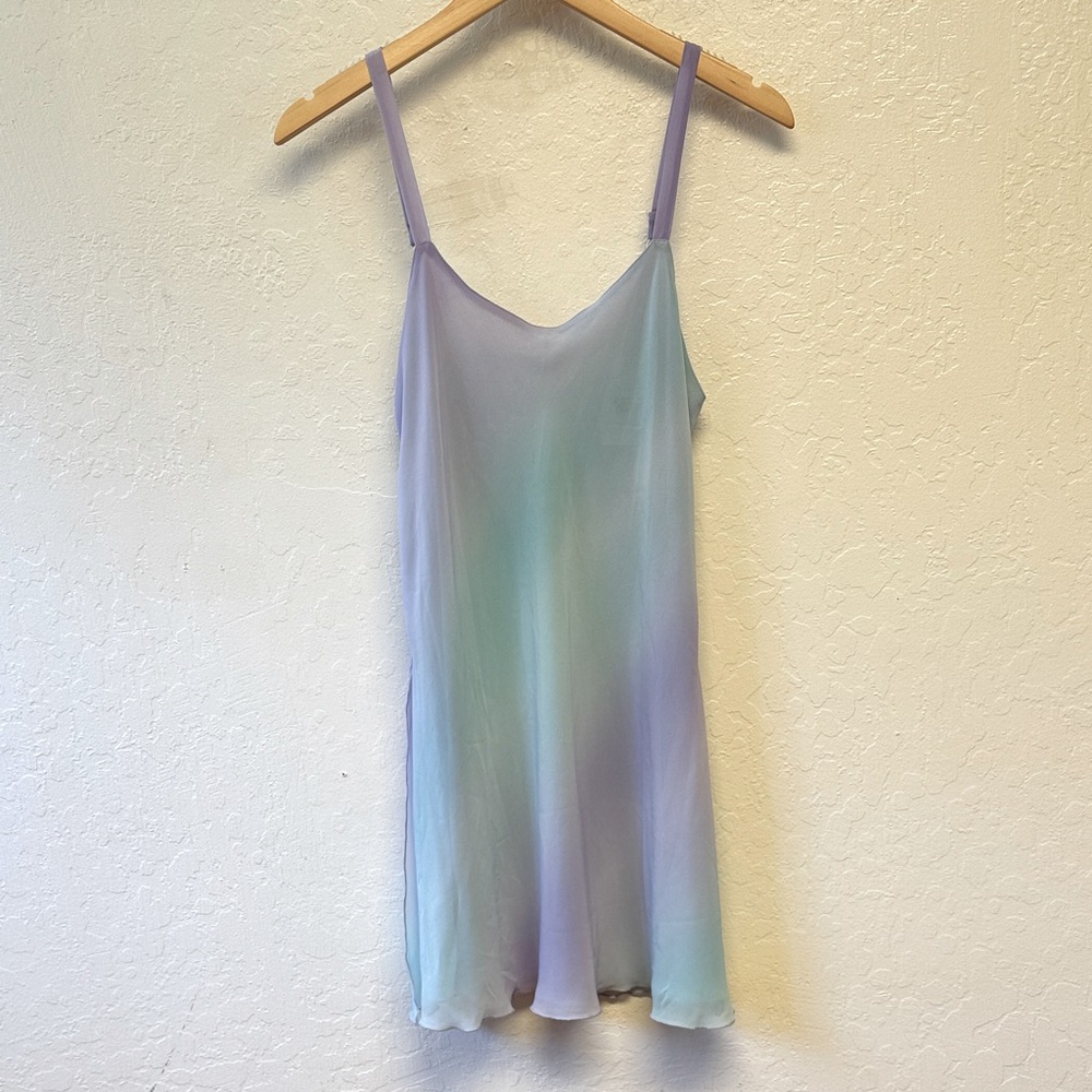 Morgan Taylor Intimates Blue purple Short 1980’s Sheer